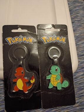 Pokémon Charm Keychains - Charmander & Squirtle